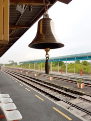 Fototapeta premium Bell in the train station
