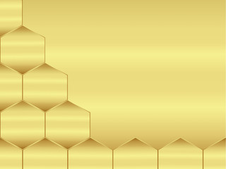 Abstract gold background with metallic