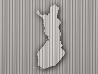 Obraz premium Karte von Finnland