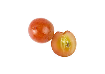 Fototapeta na wymiar berries of grapes on a white background
