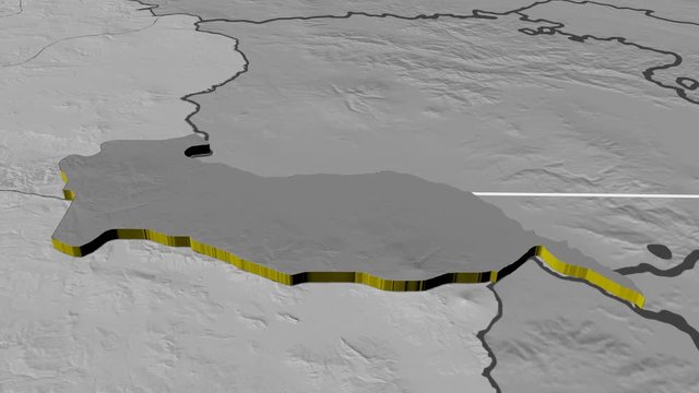 Igdir - Turkey, region extruded. Bumps