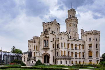 Fototapeta na wymiar Hluboka nad Vltavou castle in Czech Republic