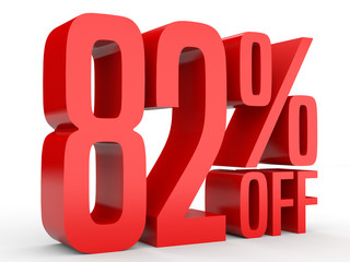 Eighty two percent off. Discount 82 %.
