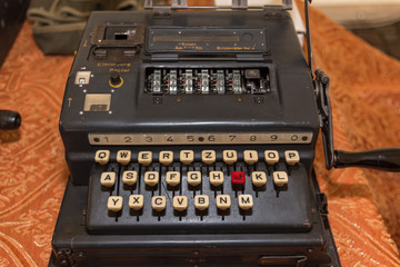 The Enigma Cipher Machine from World War II - obrazy, fototapety, plakaty