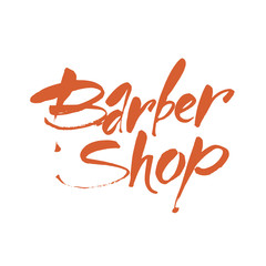 barber shop lettering