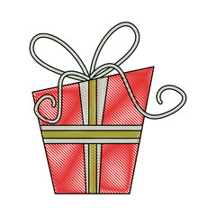 gift box with ribbon icon image vector illustration design