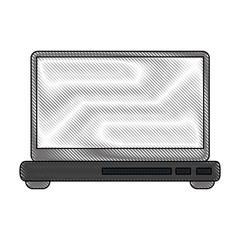 laptop computer frontview icon image vector illustration design