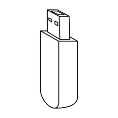 usb memory isolated icon