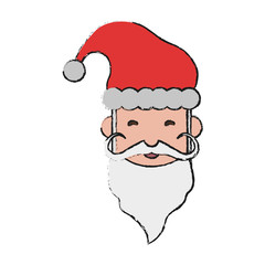 santa claus avatar christmas related icon image vector illustration design