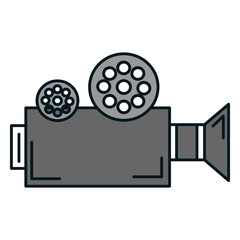 film video camera icon vector illustration design