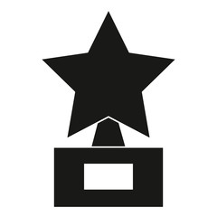 star trophy isolated icon vector illustration design