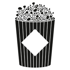 pop corn isolated icon