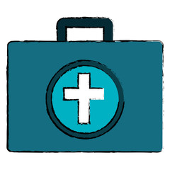 Obraz premium medical kit isolated icon