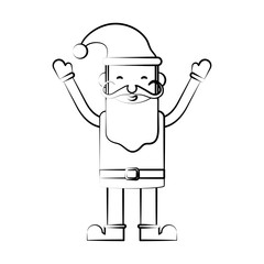 santa claus avatar christmas related icon image vector illustration design