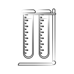 test tubes icon image vector illustration design
