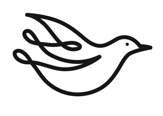 Calligraphy Dove