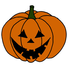 Hand Drawn Halloween Set. Pumpkin.