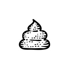 Vector poop lineart