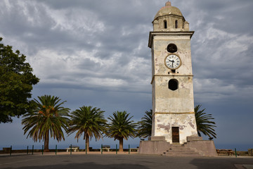 Fototapeta premium Place du clocher à Canari dans le cap Corse