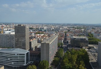 Vision en hauteur de la tour silex 1 Lyon