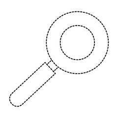 magnifying glass isolated icon vector illustration design