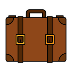 travel suitcase isolated icon vector illustration design