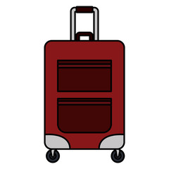travel suitcase isolated icon vector illustration design