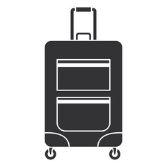 travel suitcase isolated icon vector illustration design