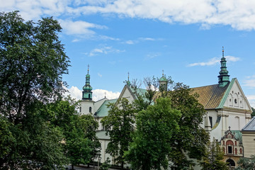 Fototapeta premium antique building view in Krakow, Poland