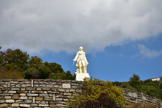 Hommage &agrave; Pascal Paoli &agrave; Morosaglia en Corse