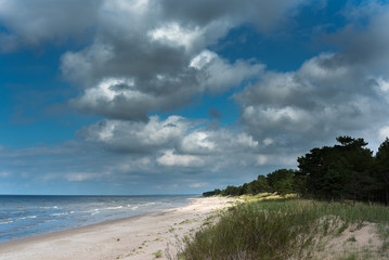 Baltic sea coast near Liepaja, Latvia.