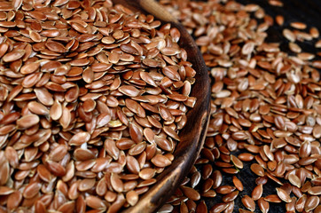 flaxseed on table