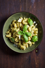 pasta with pesto sauce