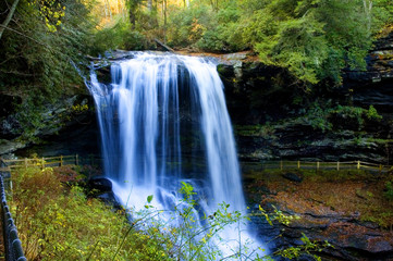 slow exposure waterfalls milky water 