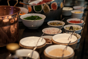 spices and fruits in the kitchen