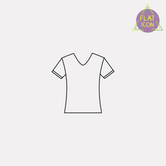 t-shirt line icon