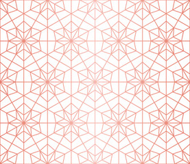 Simple geometric pattern. Endless. Seamless Pattern. Vector Lines. Trendy Copper Look.