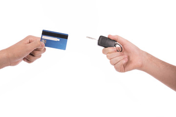Credit card and keys