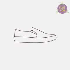 sneakers line icon