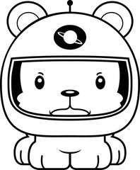 Cartoon Angry Astronaut Bear © corythoman