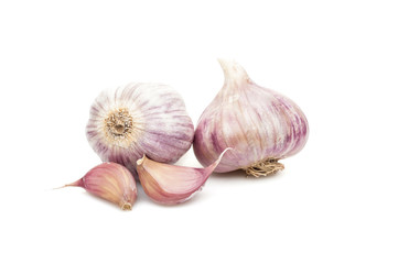 garlic isolated on white background