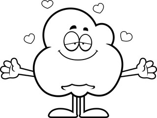 Cartoon Popcorn Hug