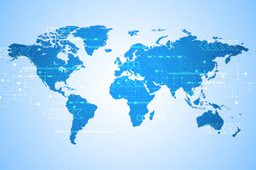 Fototapeta premium Communication technology is available worldwide.