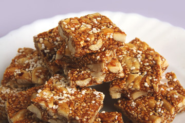 Indian Traditional  peanut barfi