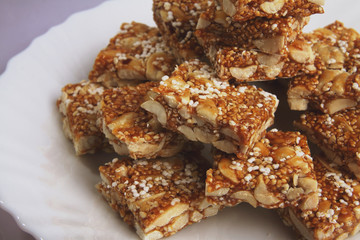 Indian Traditional  peanut barfi