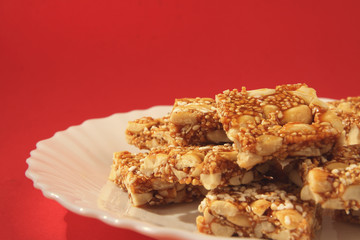 Indian Traditional  peanut barfi