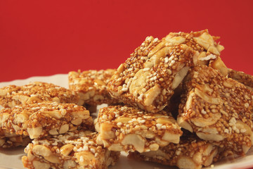 Indian Traditional  peanut barfi