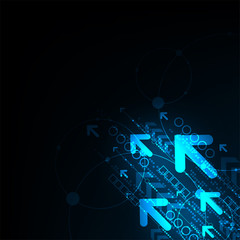 The movement of information in the digital world.