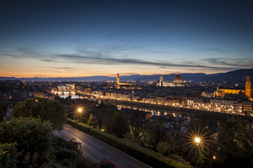 Fototapeta na wymiar Sunset view of Florence.