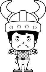 Cartoon Angry Viking Boy
